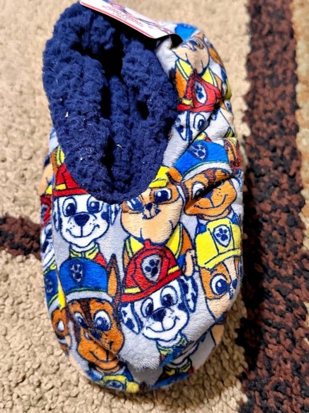 Paw Patrol Toddler Plush Character Slippers Blue & Multicolor